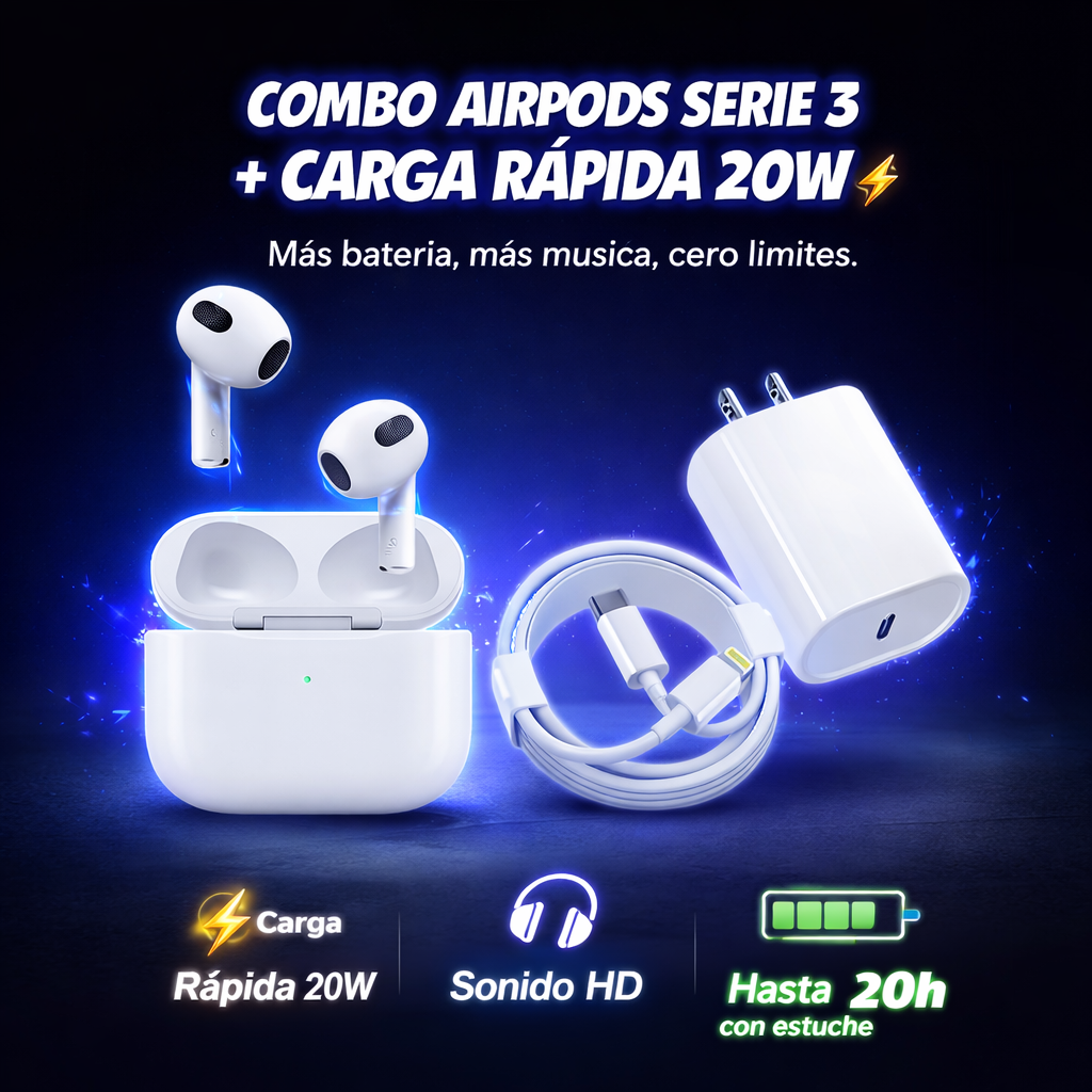 AirPods Series 4 1.1 + Cargador 20w